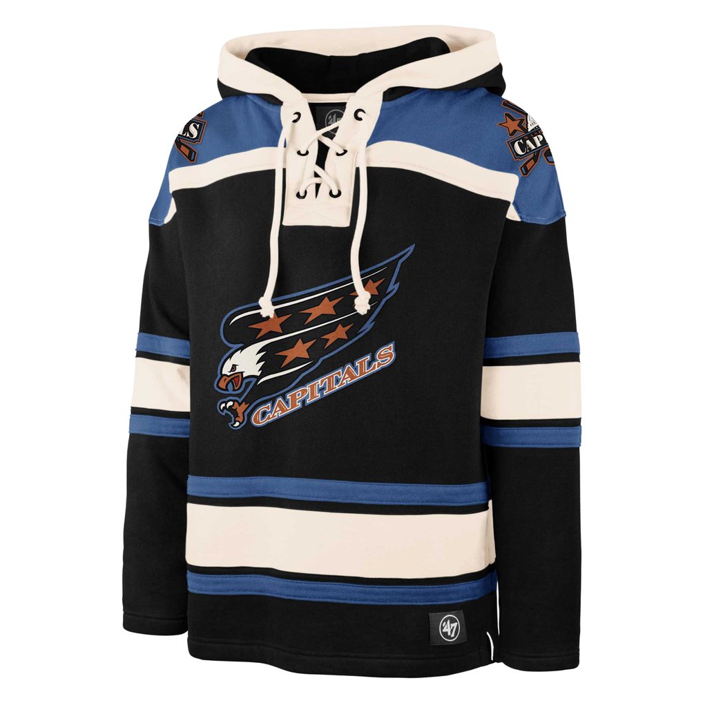 Washington Capitals '47 Screaming Eagle Superior Lacer Pullover Hoodie - Black